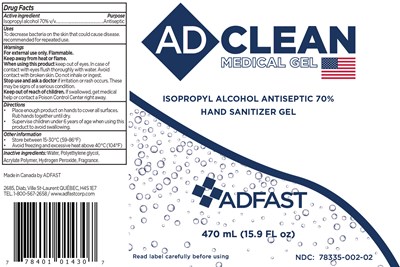 470ml Medical Gel (Adclean Medical Usa Gel  470 mL Final 17jul2020)